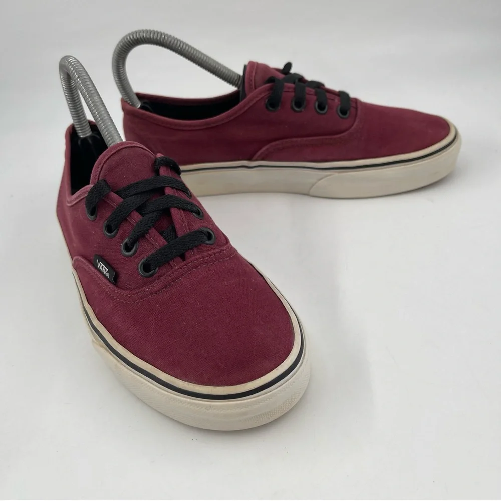 Vans Women’s Burgundy Canvas- SZ 6.5 -“Off the Wall” Skateboard Sneakers Shoes